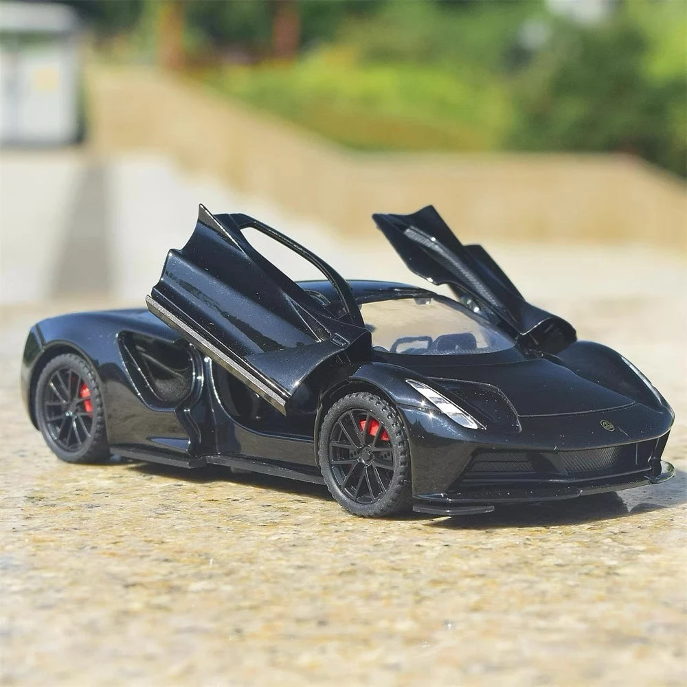 [TOY] 1:32 Lotus 2019 Evija nero modellino di auto Die-Cast
