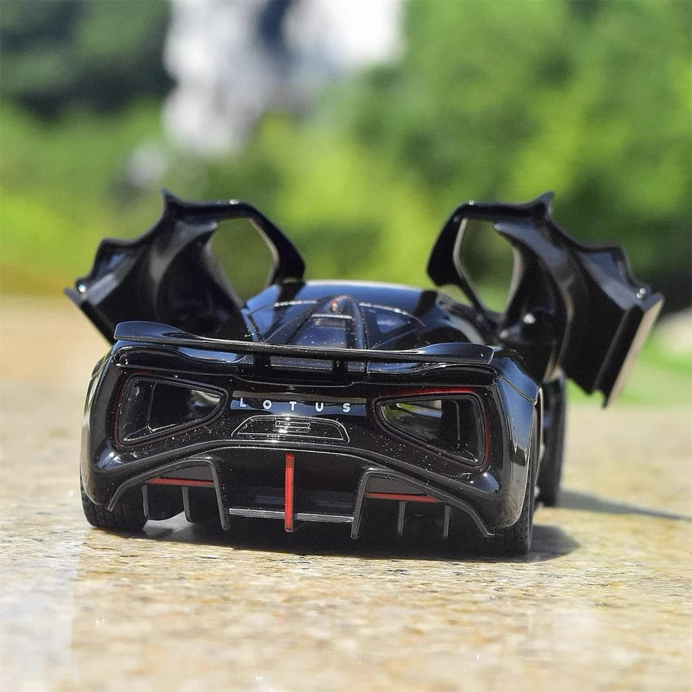 [TOY] 1:32 Lotus 2019 Evija nero modellino di auto Die-Cast