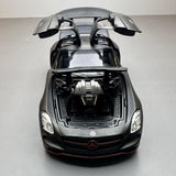 [TOY] 1:32 Mercedes-AMG 2010 SLS svart modellbil Die-Cast