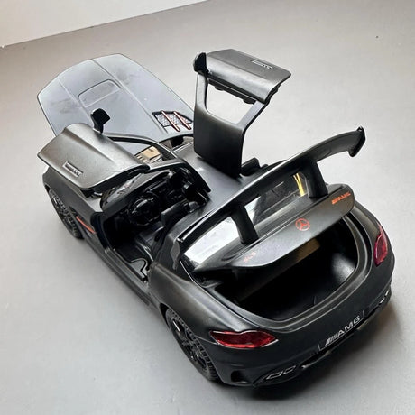 [TOY] 1:32 Mercedes-AMG 2010 SLS noir voiture miniature Die-Cast
