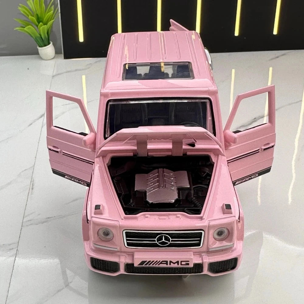 [TOY] 1:32 Mercedes-AMG 2012 G63 rosa modellbil Die-Cast