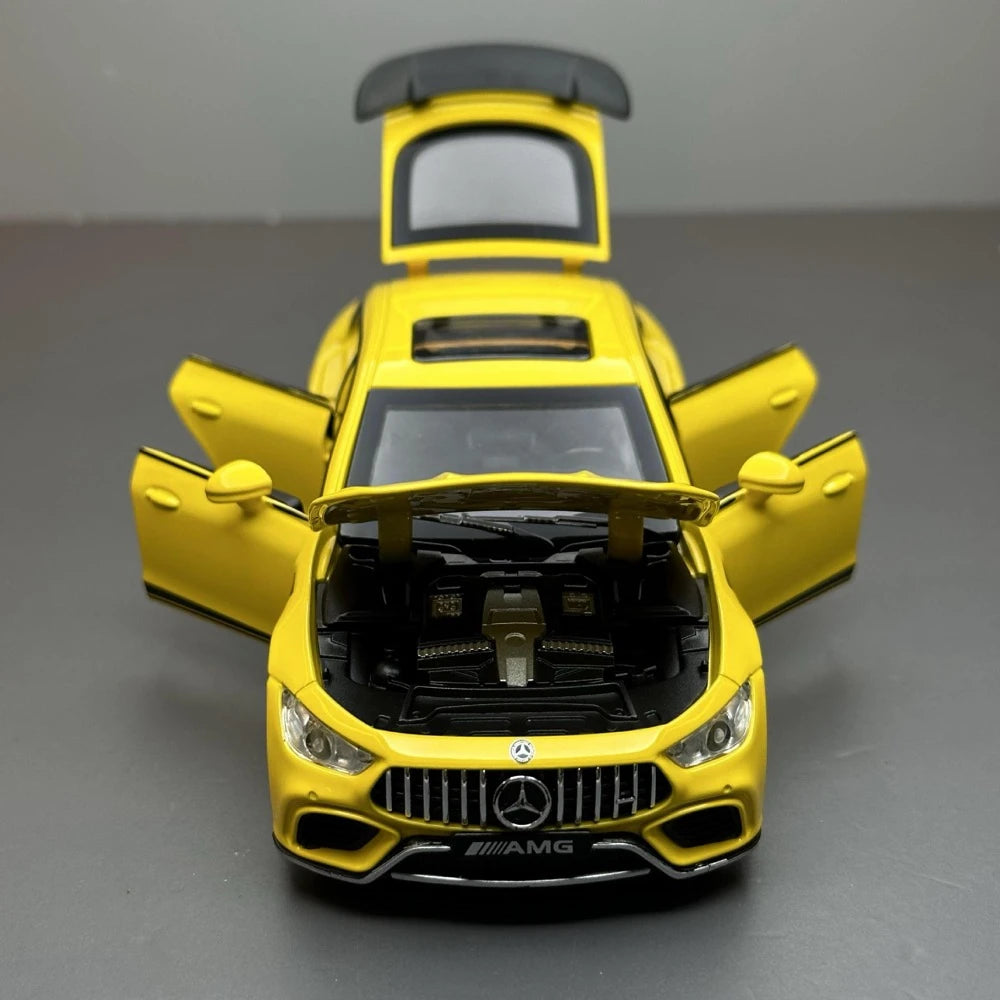 [TOY] 1:32 Mercedes-AMG 2019 GT63S Yellow Model Car Die-Cast