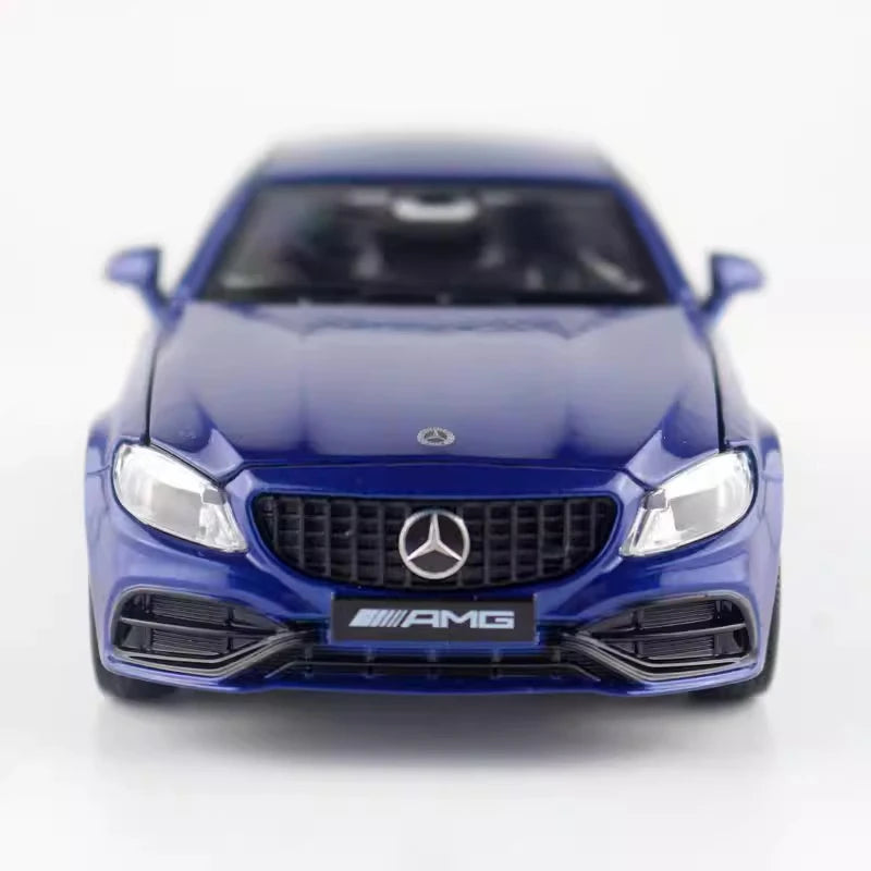 [TOY] 1:32 Mercedes-AMG 2023 C63S Coupe Blue Model Car Die-Cast