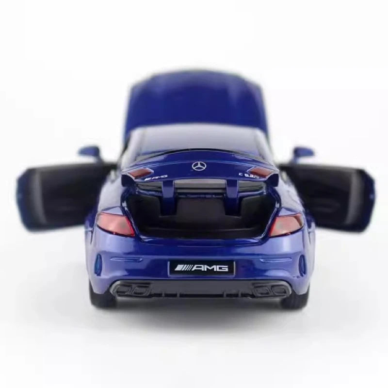 [TOY] 1:32 Mercedes-AMG 2023 C63S Coupe Blue Model Car Die-Cast
