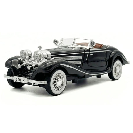 [TOY] 1:32 Mercedes-Benz 1936 500K svart modellbil Die-Cast