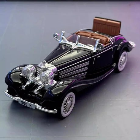 [TOY] 1:32 Mercedes-Benz 1936 500K svart modellbil Die-Cast