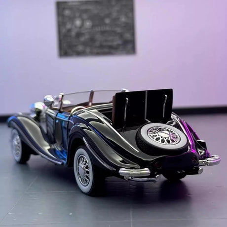 [TOY] 1:32 Mercedes-Benz 1936 500K svart modellbil Die-Cast