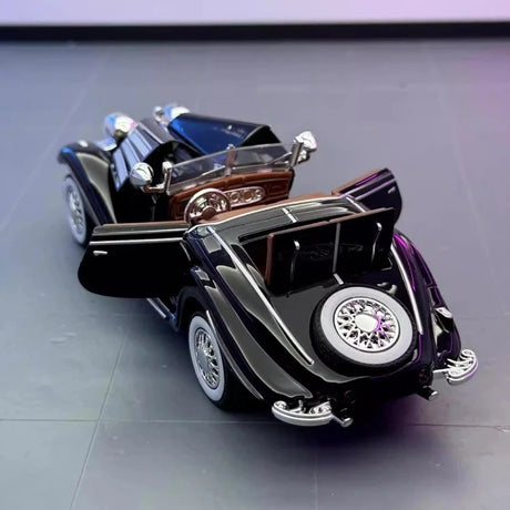 [TOY] 1:32 Mercedes-Benz 1936 500K svart modellbil Die-Cast