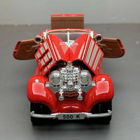 [TOY] 1:32 Mercedes-Benz 1936 500K röd modellbil Die-Cast