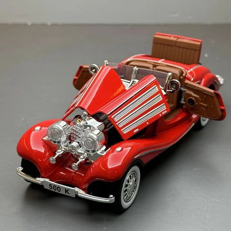 [TOY] 1:32 Mercedes-Benz 1936 500K röd modellbil Die-Cast