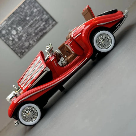 [TOY] 1:32 Mercedes-Benz 1936 500K röd modellbil Die-Cast