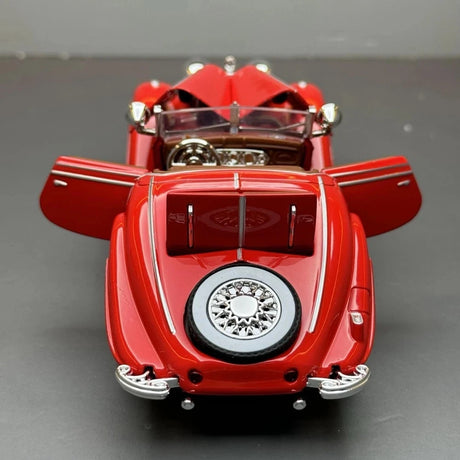 [TOY] 1:32 Mercedes-Benz 1936 500K röd modellbil Die-Cast