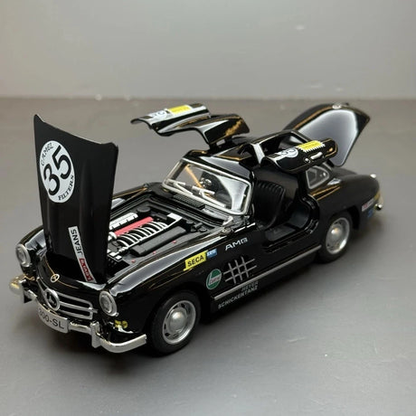 [TOY] 1:32 Mercedes-Benz 1954 300SL svart #35 modellbil Die-Cast