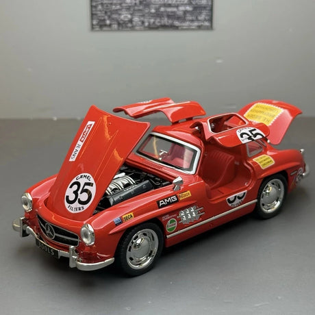 [TOY] 1:32 Mercedes-Benz 1954 300SL röd #35 modellbil Die-Cast