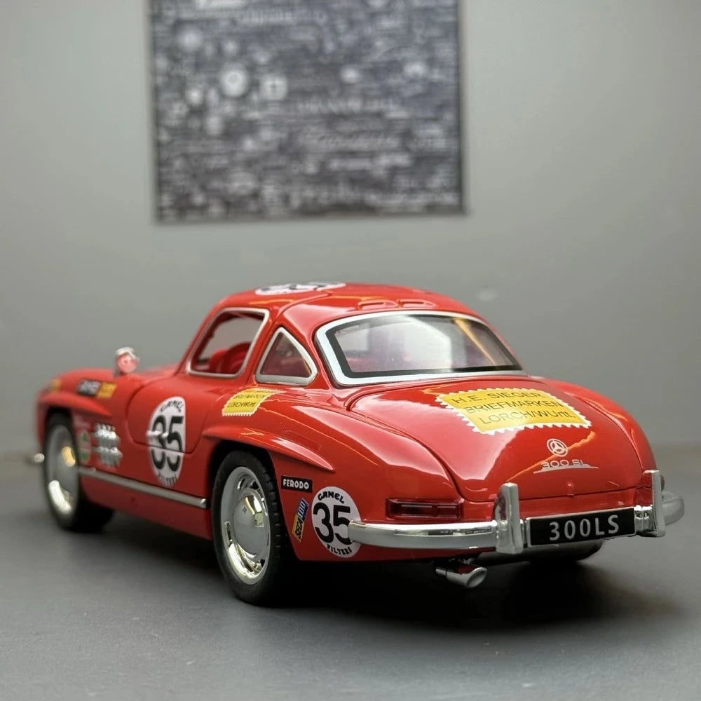[TOY] 1:32 Mercedes-Benz 1954 300SL röd #35 modellbil Die-Cast