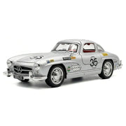 Mercedes-Benz 1954 300SL silver #35 1:32 – modellbil i gjuten metall för display
