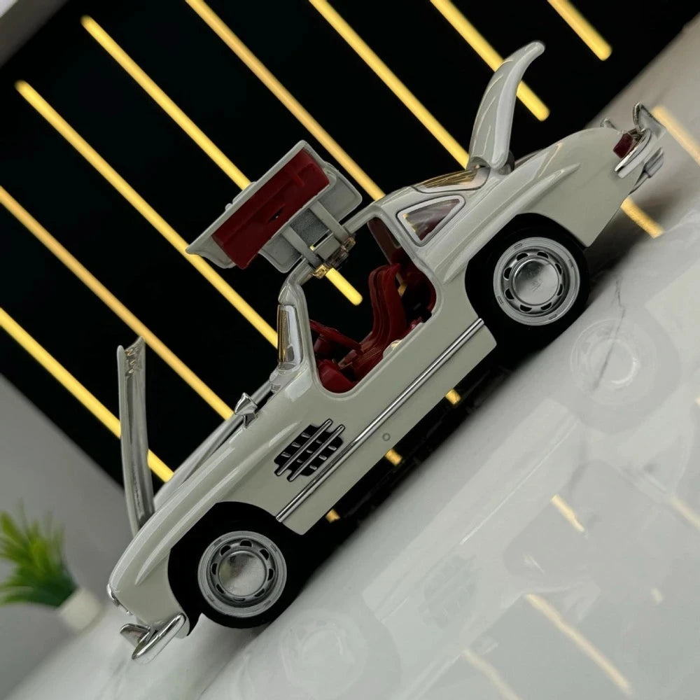 [TOY] 1:32 Mercedes-Benz 1954 300SL White Model Car Die-Cast