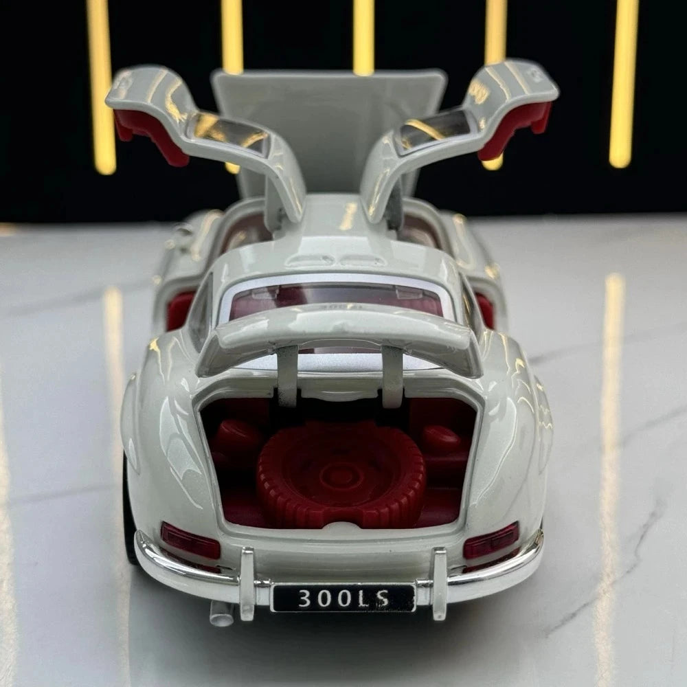 [TOY] 1:32 Mercedes-Benz 1954 300SL White Model Car Die-Cast