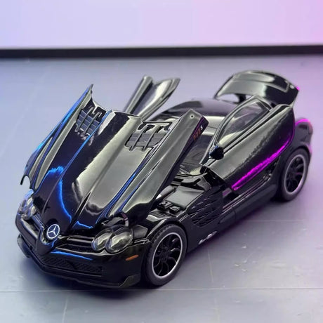 [TOY] 1:32 Mercedes-Benz 2003 SLR McLaren svart modellbil Die-Cast
