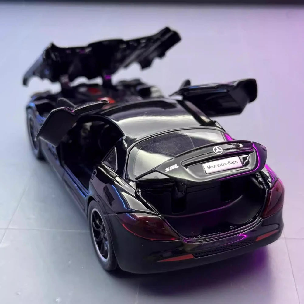 [TOY] 1:32 Mercedes-Benz 2003 SLR McLaren svart modellbil Die-Cast