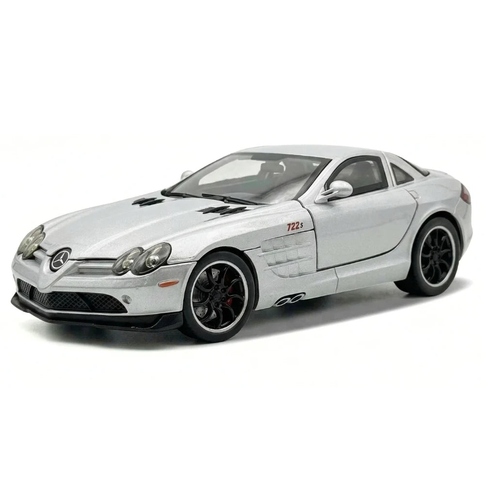 [TOY] 1:32 Mercedes-Benz 2003 SLR McLaren Silver Model Car Die-Cast