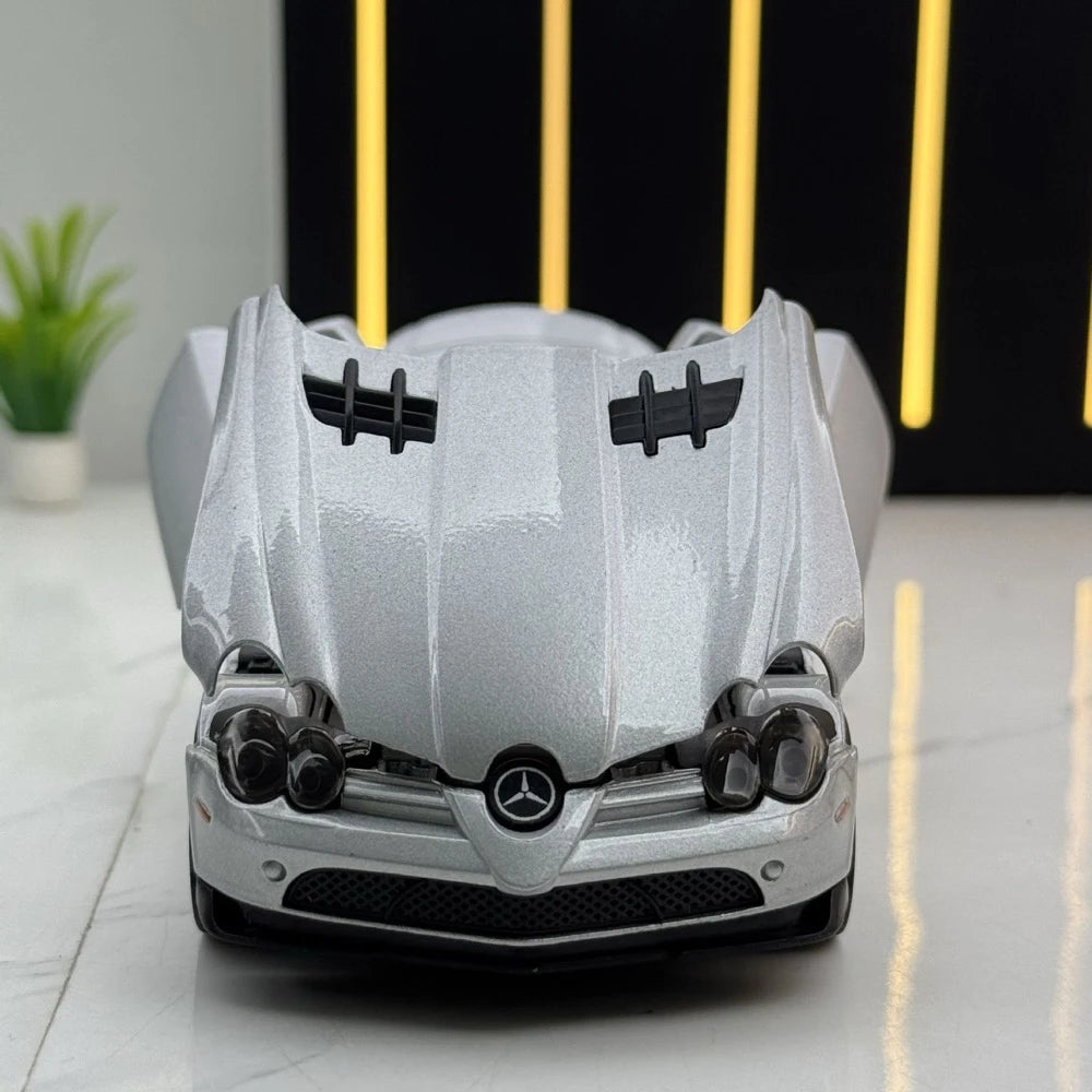 [TOY] 1:32 Mercedes-Benz 2003 SLR McLaren Silver Model Car Die-Cast