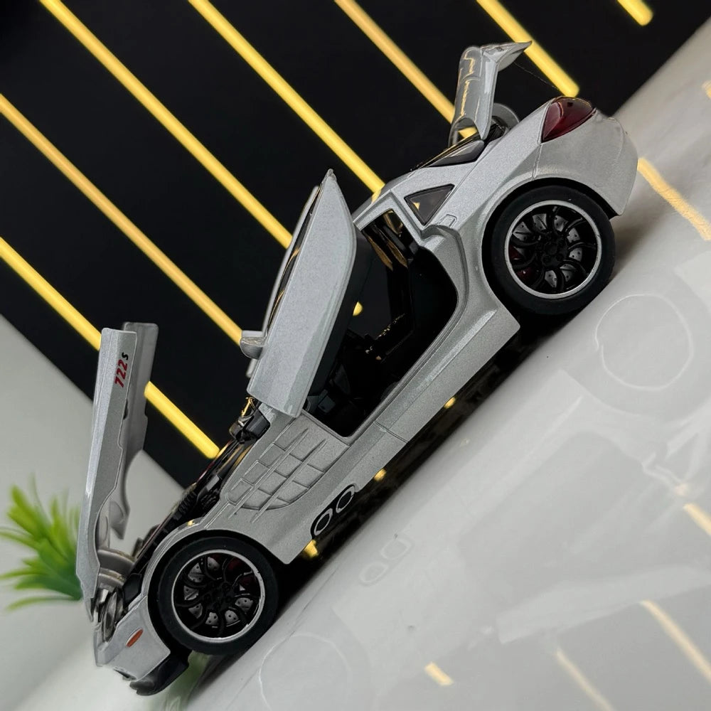 [TOY] 1:32 Mercedes-Benz 2003 SLR McLaren Silver Model Car Die-Cast