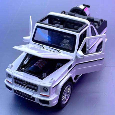 [TOY] 1:32 Mercedes-Benz 2013 G500 Cabriolet vit modellbil Die-Cast
