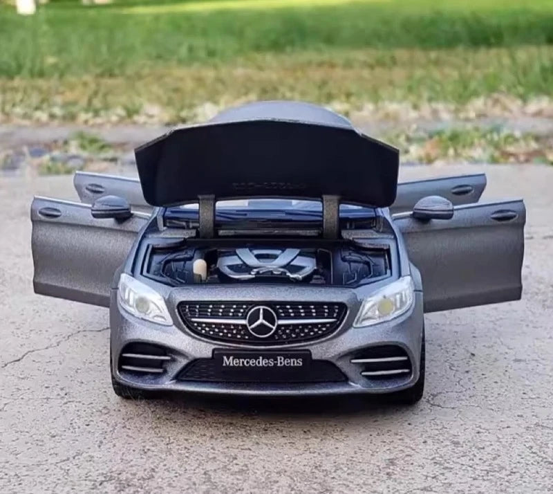 [TOY] 1:32 Mercedes-Benz 2014 C260 Gray Model Car Die-Cast