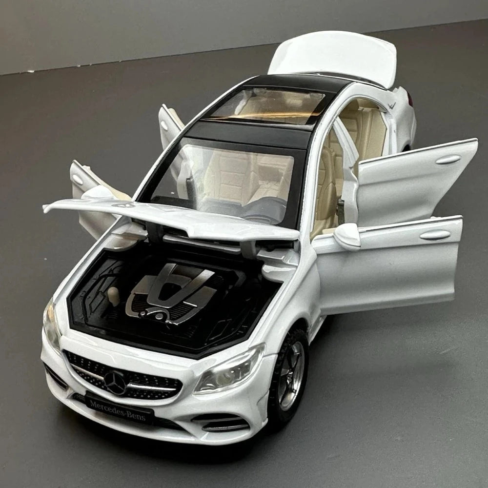 [TOY] 1:32 Mercedes-Benz 2014 C260 White Model Car Die-Cast
