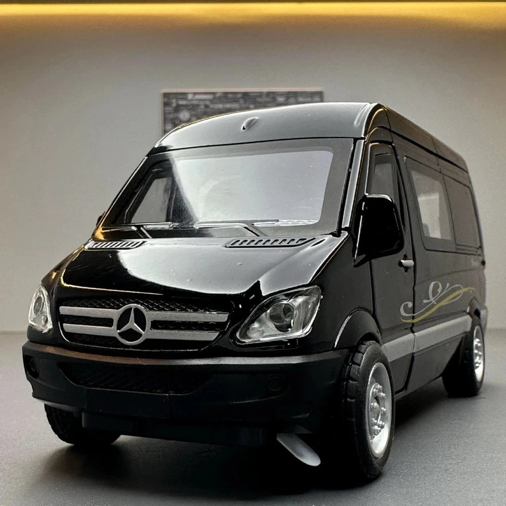 [TOY] 1:32 Mercedes-Benz 2014 V350 Black Model Car Die-Cast