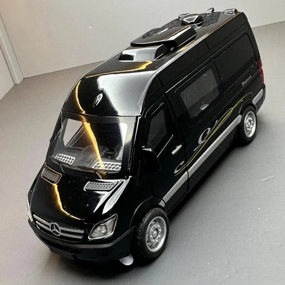 [TOY] 1:32 Mercedes-Benz 2014 V350 Black Model Car Die-Cast