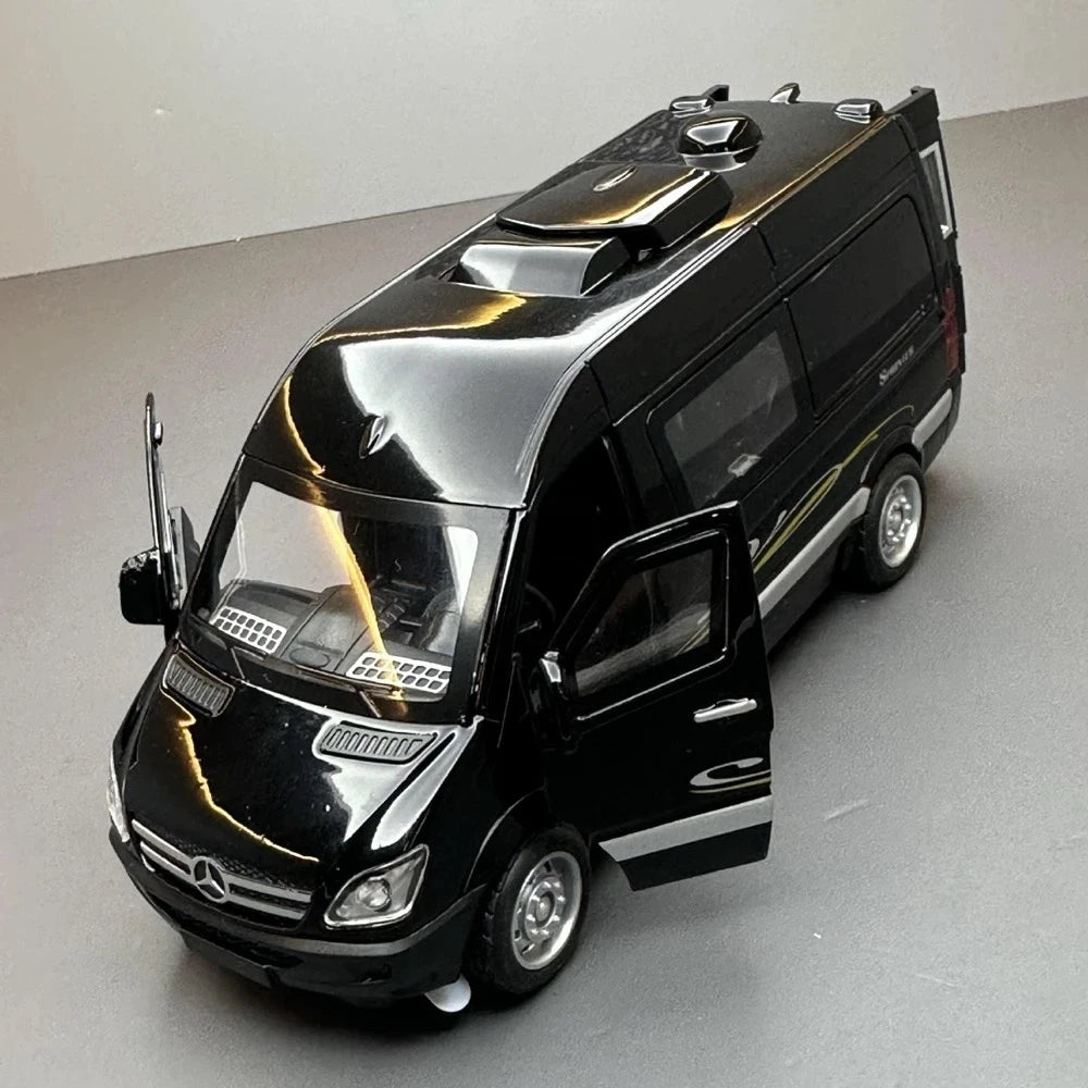 [TOY] 1:32 Mercedes-Benz 2014 V350 Black Model Car Die-Cast