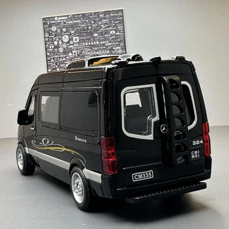 [TOY] 1:32 Mercedes-Benz 2014 V350 svart modellbil Die-Cast