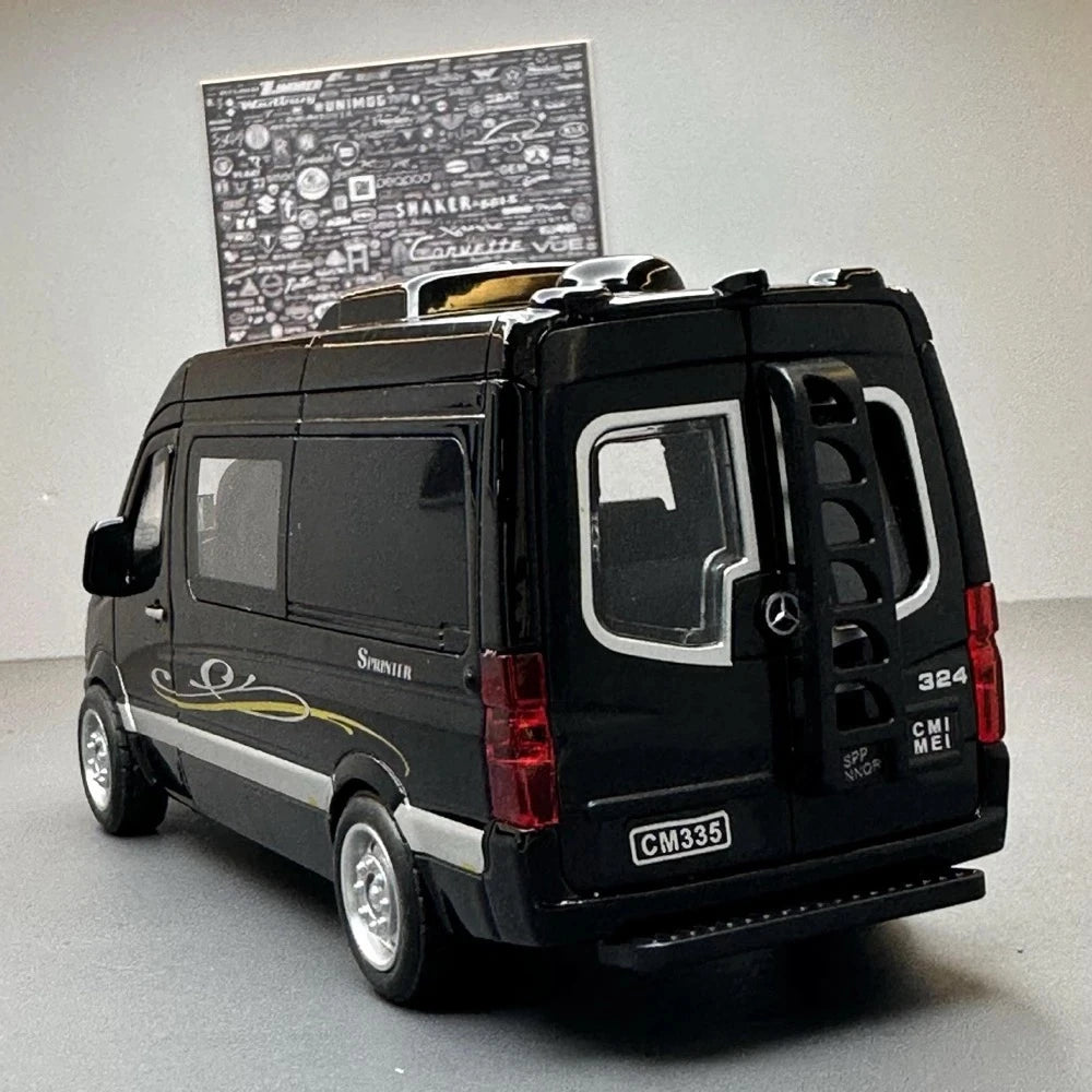 [TOY] 1:32 Mercedes-Benz 2014 V350 Black Model Car Die-Cast