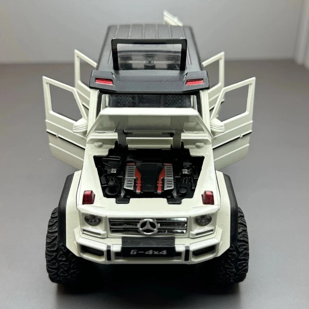 [TOY] 1:32 Mercedes-Benz 2015 G500 4×4 Off-Road vit modellbil Die-Cast