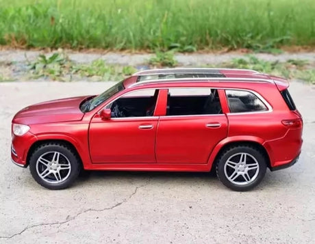 [TOY] 1:32 Mercedes-Benz 2020 GLS 580 röd modellbil Die-Cast