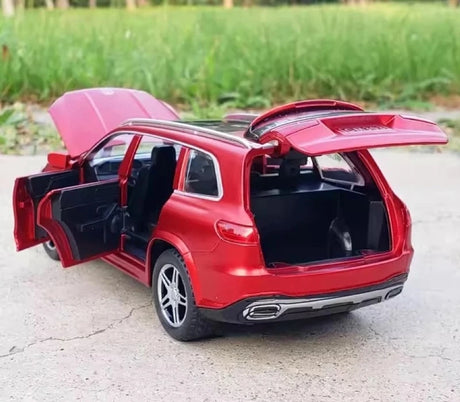 [TOY] 1:32 Mercedes-Benz 2020 GLS 580 röd modellbil Die-Cast