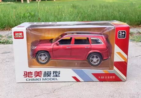 [TOY] 1:32 Mercedes-Benz 2020 GLS 580 röd modellbil Die-Cast