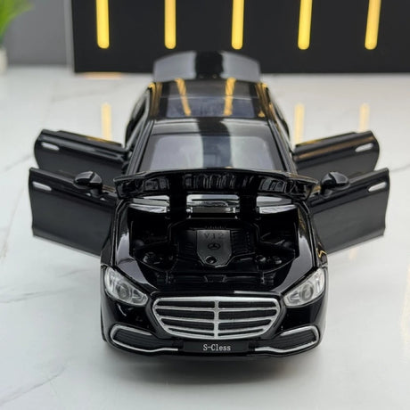 [TOY] 1:32 Mercedes-Benz 2020 S400L svart modellbil Die-Cast