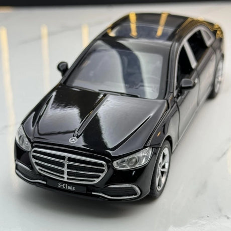 [TOY] 1:32 Mercedes-Benz 2020 S400L svart modellbil Die-Cast