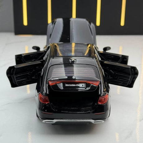 [TOY] 1:32 Mercedes-Benz 2020 S400L svart modellbil Die-Cast