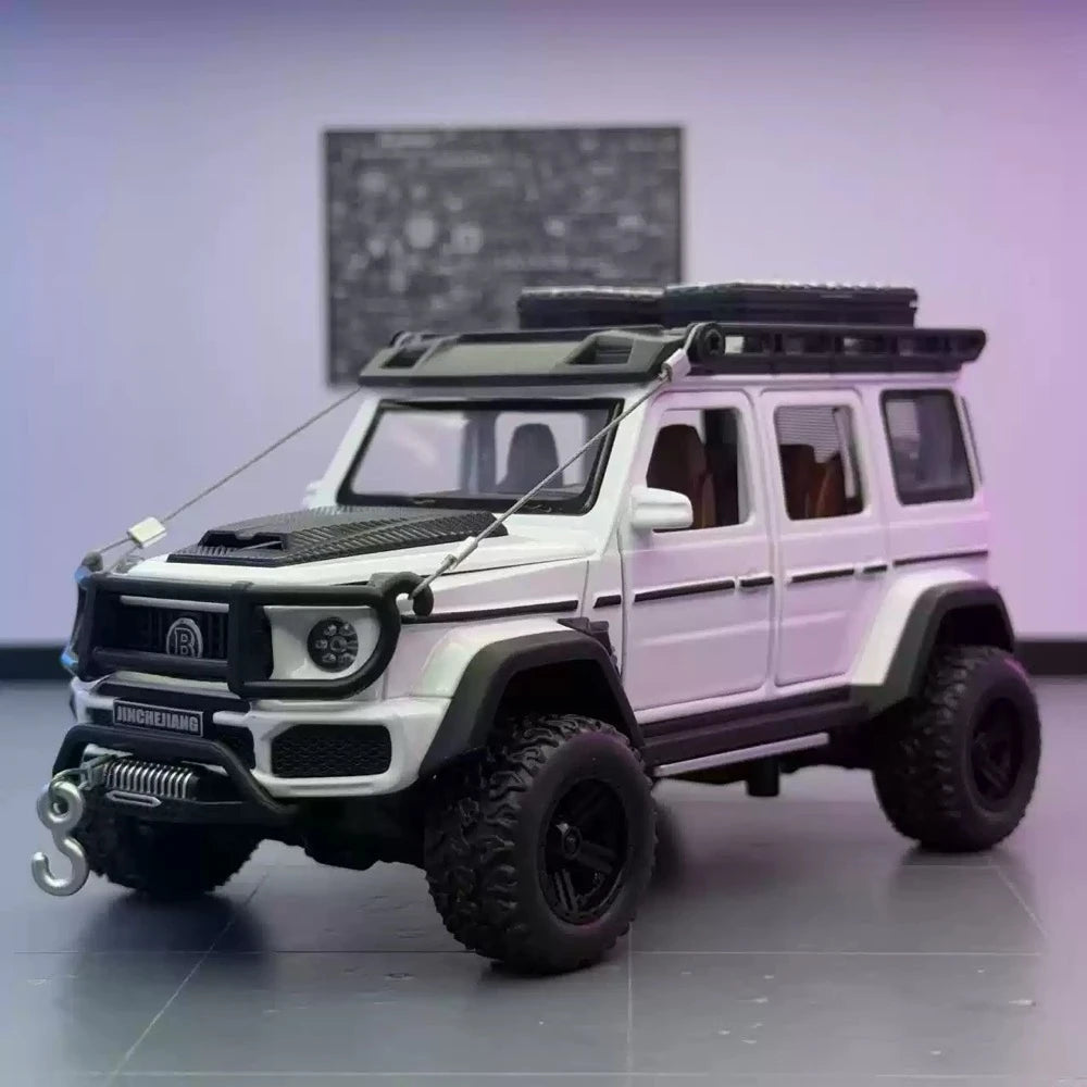 [TOY] 1:32 Mercedes-Brabus 2017 G550 4x4 Off-Road vit modellbil Die-Cast