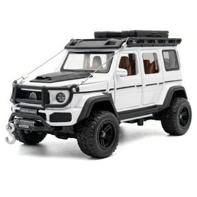 [TOY] 1:32 Mercedes-Brabus 2017 G550 4x4 Off-Road vit modellbil Die-Cast