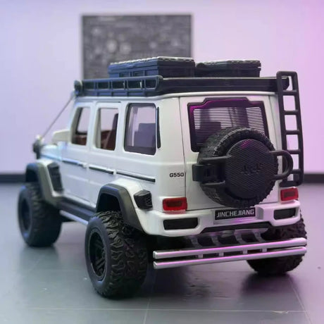 [TOY] 1:32 Mercedes-Brabus 2017 G550 4x4 Off-Road vit modellbil Die-Cast
