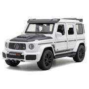 Mercedes-Brabus 2021 G700 4×4 vit 1:32 – modellbil i gjuten metall för display