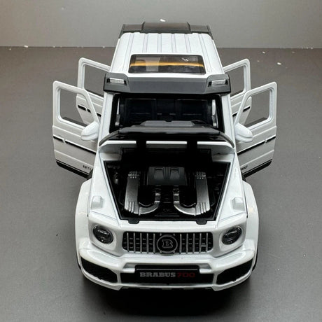 [TOY] 1:32 Mercedes-Brabus 2021 G700 4×4 vit modellbil Die-Cast