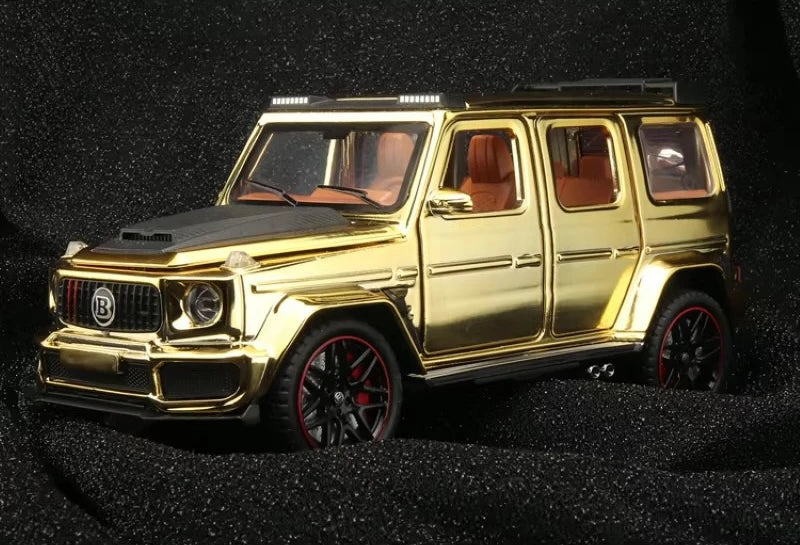 [TOY] 1:32 Mercedes-Brabus 2022 G800 4×4 Gold Model Car Die-Cast