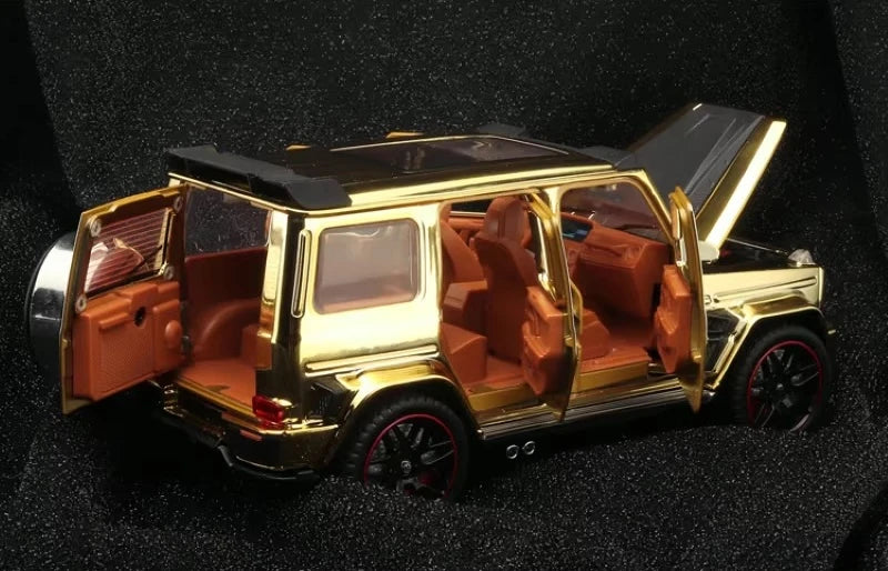 [TOY] 1:32 Mercedes-Brabus 2022 G800 4×4 Gold Model Car Die-Cast
