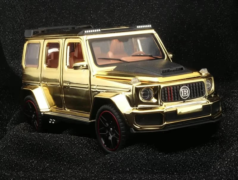 [TOY] 1:32 Mercedes-Brabus 2022 G800 4×4 Gold Model Car Die-Cast